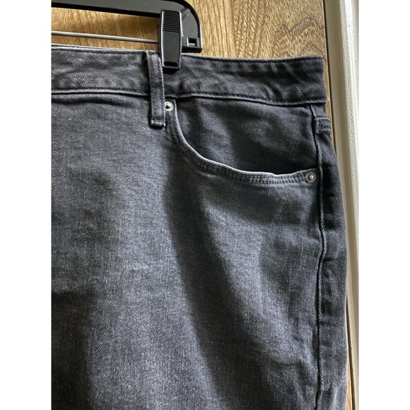Old Navy Jeans Mini Skirt Women Plus Sz 20 High-Rise Black Denim Button Fly - Picture 3 of 10